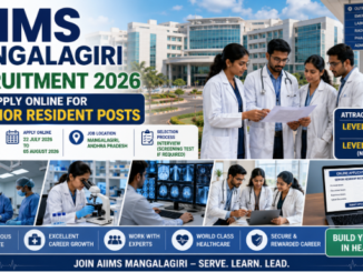 AIIMS Mangalagiri Senior Resident Recruitment 2026 notification for 36 medical and non-medical posts
