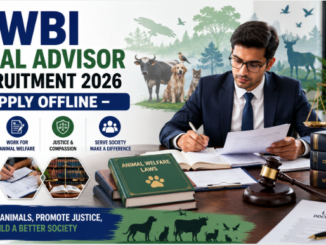 AWBI Legal Advisor Recruitment 2026 featuring legal consultation and animal welfare office setting