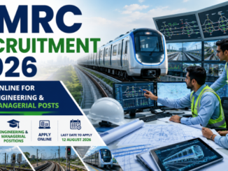 GMRC Recruitment 2026 notification showing engineering and manager vacancies with online application details
