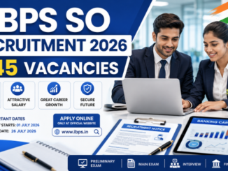 IBPS SO Recruitment 2026 notification showing 745 Specialist Officer vacancies and key details