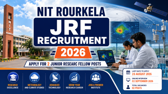 NIT Rourkela Junior Research Fellow Recruitment 2026 notification with eligibility, salary and application details