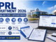 PRL Recruitment 2026 notification showing officer vacancies, salary, eligibility and online application details