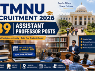 RTMNU Assistant Professor Recruitment 2026 notification for 139 contractual teaching vacancies in Nagpur.