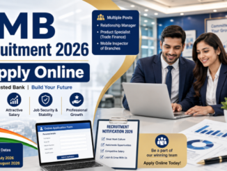 TMB Recruitment 2026 notification for Relationship Manager and Product Specialist posts