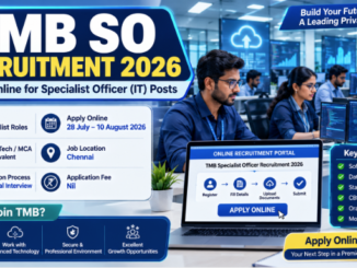 TMB Specialist Officer Recruitment 2026 notification for IT Manager and Assistant Manager posts