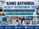 AIIMS Bathinda Faculty Recruitment 2026 featuring professors teaching medical students in a modern hospital and academic environment.
