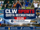 CLW Sports Quota Recruitment 2026 featuring Indian railway sportspersons in athletics and sports trial selection