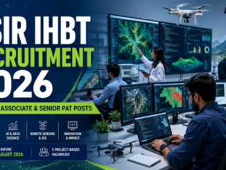 Modern research laboratory with AI, GIS, remote sensing and data science professionals for CSIR IHBT Recruitment 2026