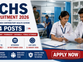 ECHS Recruitment 2026 for Nursing Assistant Pharmacist and support staff posts