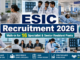 ESIC Recruitment 2026 showing doctors, specialists, and senior residents in a modern hospital preparing for a walk-in interview.