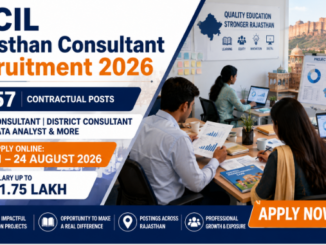 EdCIL Rajasthan Consultant Recruitment 2026 for 57 contractual professional posts