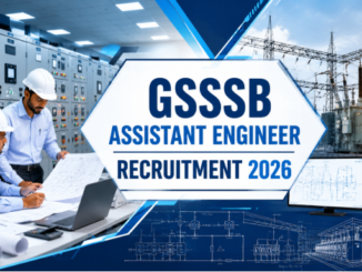 GSSSB Assistant Engineer Recruitment 2026 notification for Additional Assistant Engineer Electrical Class-3 posts with online application details.