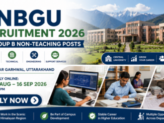 HNBGU Recruitment 2026 for 27 Group B non-teaching posts apply online