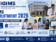 IGIMS Recruitment 2026 banner for 5 Tele Mental Health Programme vacancies