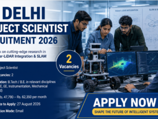IIT Delhi Project Scientist Recruitment 2026 with engineering research candidates and Apply Now