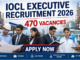 IOCL Executive Recruitment 2026 banner showing engineers and officers with Apply Now recruitment text