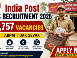 India Post GDS Recruitment 2026 with 23,757 vacancies and online application details