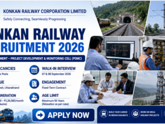 Konkan Railway Recruitment 2026 banner for 7 S&T and technical walk-in vacancies