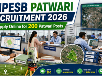 MPESB Patwari Recruitment 2026 showing Patwari officials using land records, GIS maps, and digital revenue systems