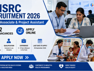 NHSRC Recruitment 2026 Project Associate and Project Assistant vacancies apply online