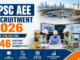 OPSC AEE Recruitment 2026 featuring civil engineers reviewing construction plans and municipal infrastructure projects.
