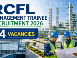 RCFL Management Trainee Recruitment 2026 notification announcing 94 vacancies across multiple engineering and management disciplines.