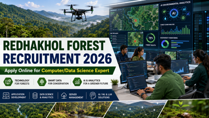 Redhakhol Forest Division Computer Data Science Expert Recruitment 2026 online application banner