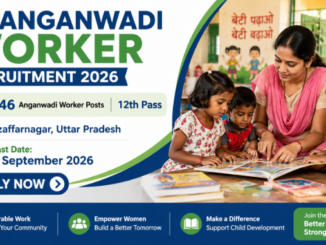 UP Anganwadi Worker Recruitment 2026 for 146 Muzaffarnagar posts apply online