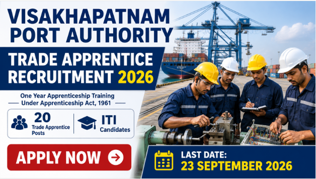 Visakhapatnam Port Authority Apprentice Recruitment 2026 notification for ITI candidates with Apply Now