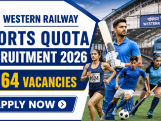 Western Railway Sports Quota Recruitment 2026 for eligible sportspersons across multiple disciplines