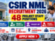 CSIR NML Recruitment 2026 for Project Assistant, Associate and Scientist walk-in posts