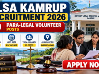 DLSA Kamrup Recruitment 2026 banner for 29 Para-Legal Volunteer posts in Assam