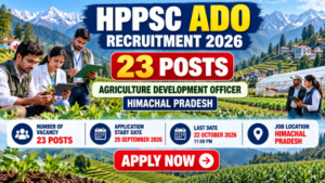 HPPSC ADO Recruitment 2026 banner for 23 Agriculture Development Officer posts