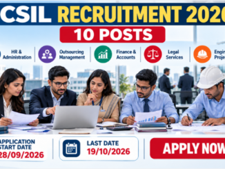 ICSIL Recruitment 2026 for HR, finance, legal, outsourcing and engineering posts