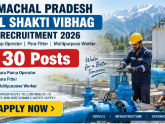 Himachal Pradesh Jal Shakti Vibhag Recruitment 2026 for technical and worker posts Apply Now