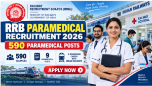 RRB Paramedical Recruitment 2026 for 590 posts with 12th and Bachelor’s qualifications