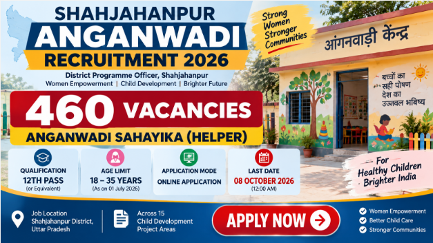 Shahjahanpur Anganwadi Recruitment 2026