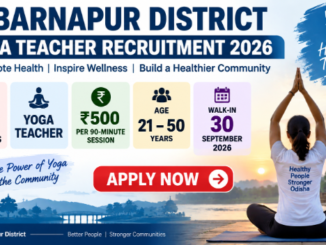 Subarnapur Yoga Teacher Recruitment 2026 notification for 13 vacancies and walk-in interview