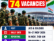 Territorial Army Recruitment Rally 2026 banner showing 74 JCO and Soldier vacancies in Prayagraj, Uttar Pradesh.