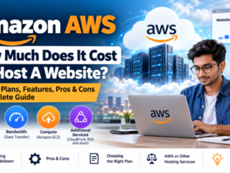 Amazon AWS website hosting cost with cloud servers and pricing chart