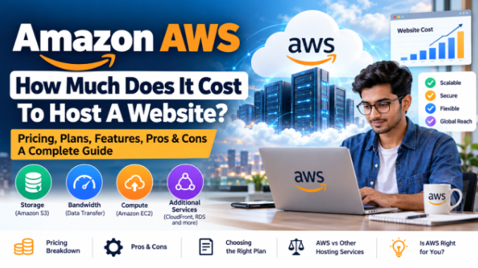 Amazon AWS Website Hosting Cost Guide Amazon AWS website hosting cost with cloud servers and pricing chart
