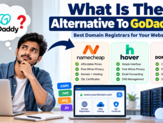 Best GoDaddy alternatives including Namecheap, Hover, and Domain.com for domain registration.