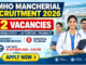 DMHO Mancherial Recruitment 2026 banner showing 52 healthcare vacancies and the offline application deadline