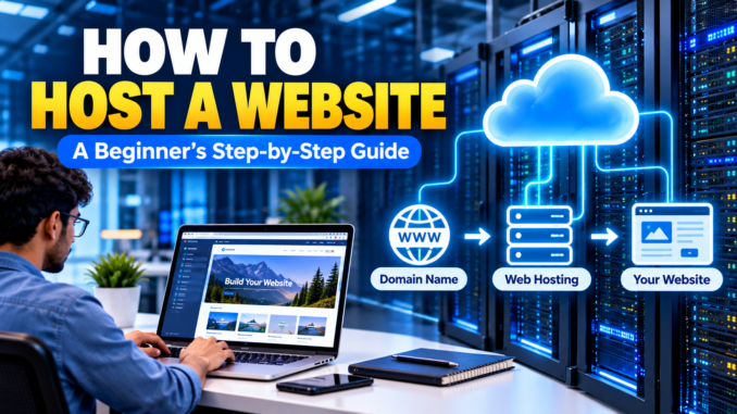 How to Host a Website_ Beginner’s Guide How to host a website using web hosting servers and a laptop