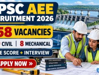 OPSC AEE Recruitment 2026 banner featuring Civil and Mechanical engineers and 758 vacancies.