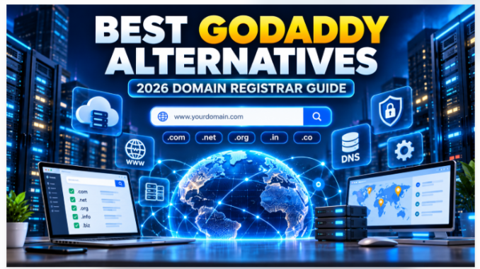 best-godaddy-alternatives-2026 Best GoDaddy alternatives in 2026, comparing popular domain registration services.
